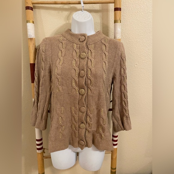 Button up knit cardigan by Lia Molly from anthropologie. Size Medium. - Picture 2 of 6